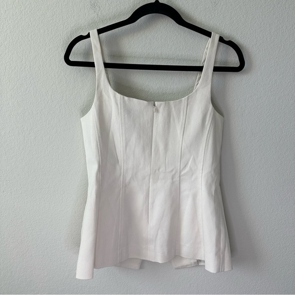 Veronica Beard Liana Button-Up Vest in Ecru SZ US 8 - Picture 6 of 7